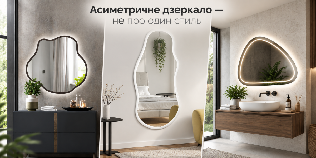 Оригинальное зеркало для дома и бизнеса в Ассорти Асимметричное зеркало для любого интерьера