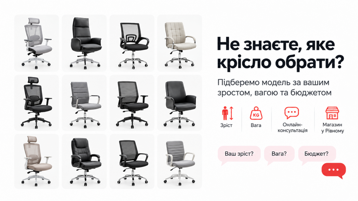 Великий вибір офісних, геймерський, крісел керівника та персоналу в інтернет-магазині АСОРТІ model_za_vasimi_parametrami_ta_budzetom