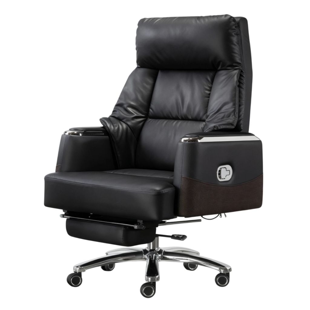 Кресло руководителя Осаул кожа LC-A black 1