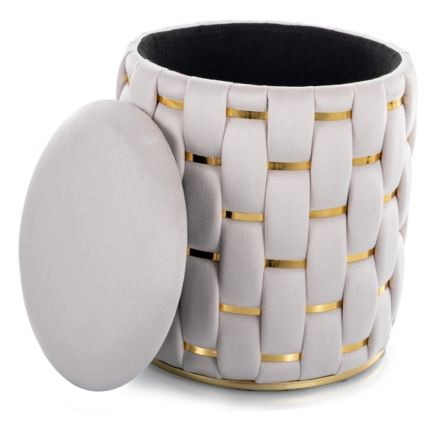 Пуф круглий Tiara velvet Signal з нішею 4