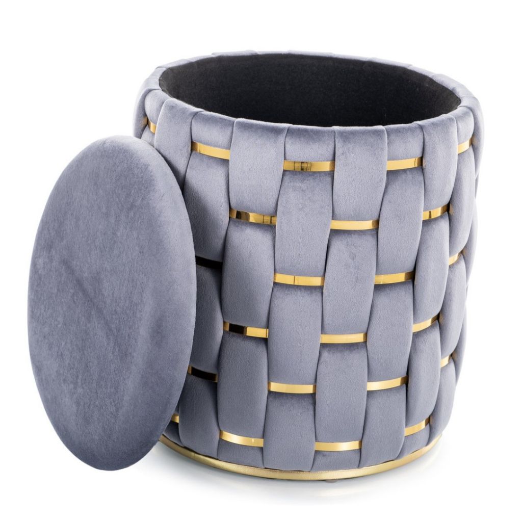 Пуф круглий Tiara velvet Signal з нішею 3