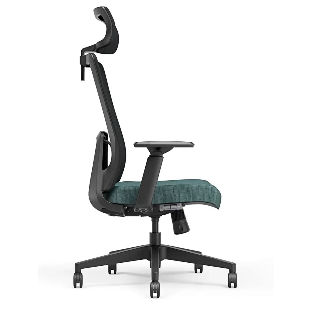 Крісло офісне Tanit dark grey/blue синхронний 2