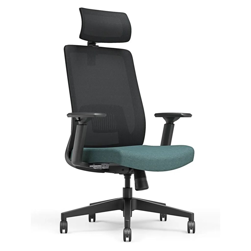 Крісло офісне Tanit dark grey/blue синхронний 1