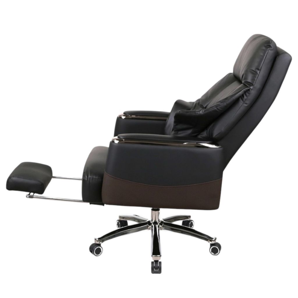 Кресло руководителя Осаул кожа LC-A black 4