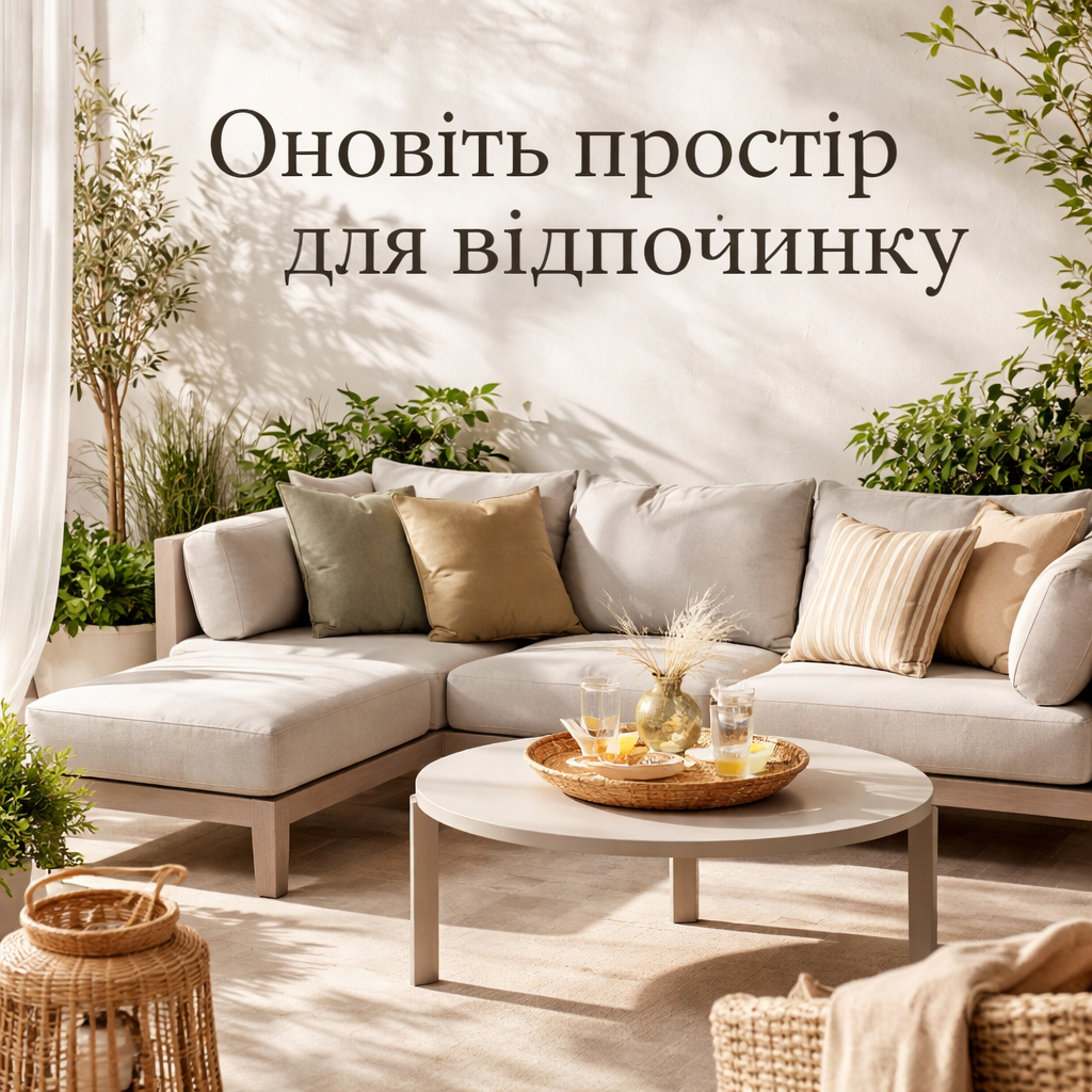 Підготовка до сонячних днів уже стартувала: час обирати садові меблі