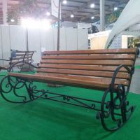 Лавка-качалка дерев'яна для вулиці 1,0м