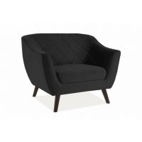 Крісло Intarsio MOLLY 1 VELVET каркас венге