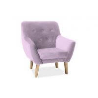 Крісло Intarsio NORDIC 1 VELVET каркас бук