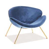 Крісло Intarsio MAJOR VELVET каркас золото