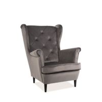 Крісло Intarsio LADY VELVET каркас венге
