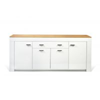 Комод W1900 Embawood Лемберг білий/дуб сонома