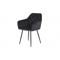 Стілець Orsa black Special4You чорний на металевих ніжках