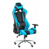 Геймерське крісло ExtremeRace black/blue Special4You з анатомічним підголовником регульоване