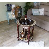 Глобус-бар Карта світу підлоговий з дерева сфера 40 см