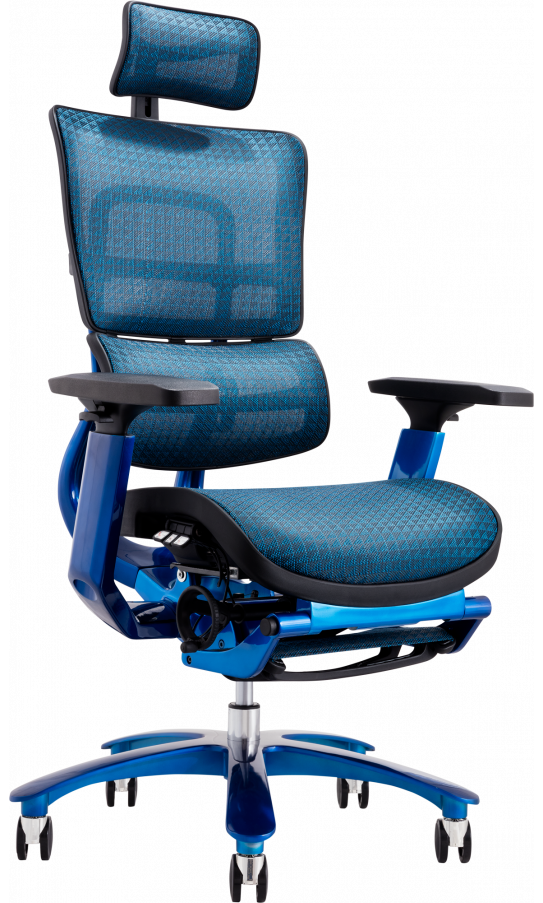Офісне крісло X-815L black/blue сітчасте