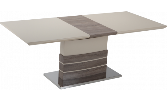 Розкладний обідній стіл KY8105 beige/wooden