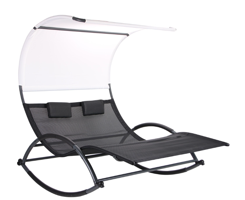 Гойдалка Zen black/white металевий каркас