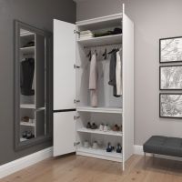 Шафа для одягу з фасадами без ручок R-10