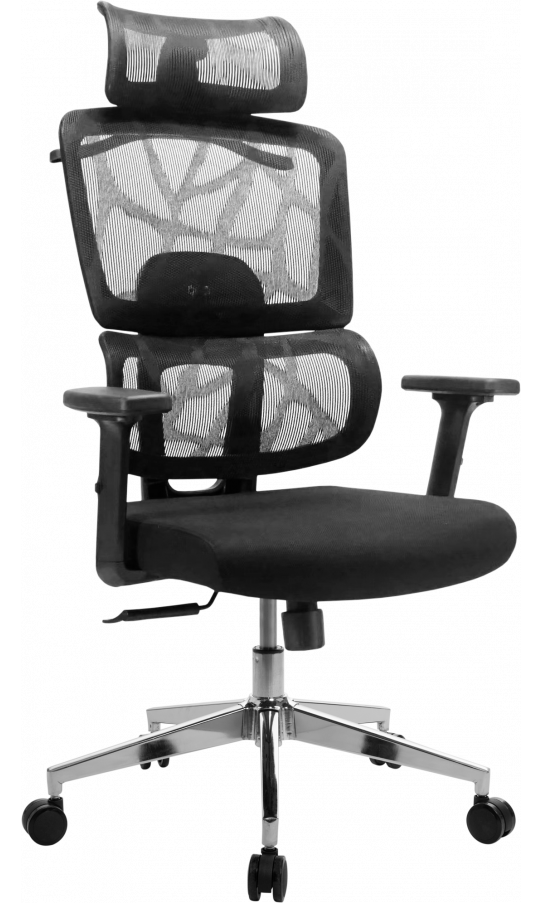 Офісне крісло В-522-1 black сітчасте