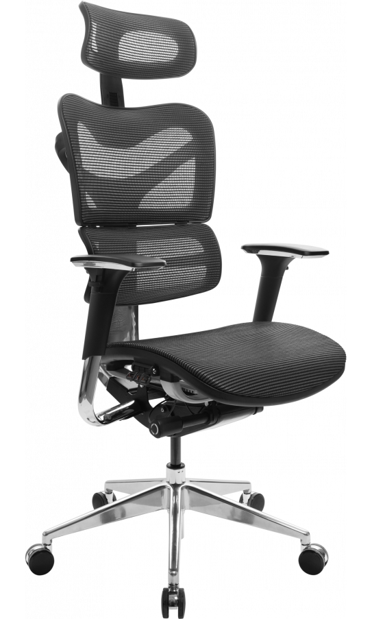 Офісне крісло X-782 black сітчасте W-21