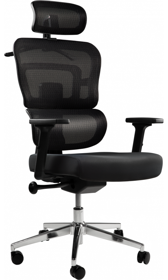 Офісне крісло B-517 new L black сітчасте