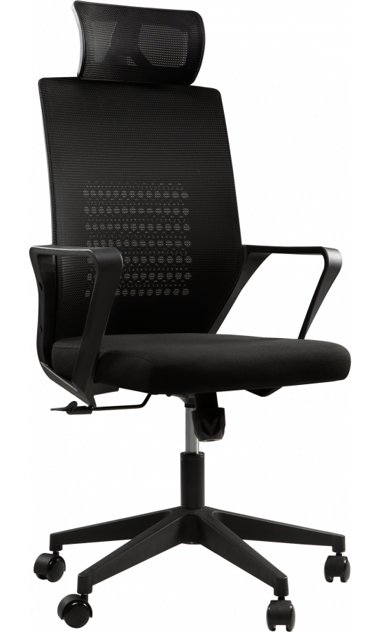Офісне крісло B-114H black сітчасте