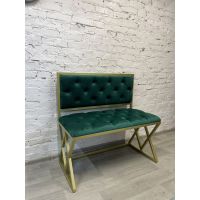 Диван металевий профіль золото матове