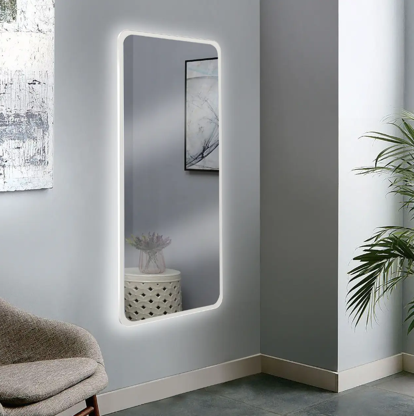 Дзеркало LED ZRL 8 біле 130х60 см
