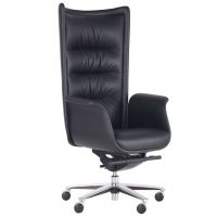 Крісло керівника Warren HB Black шкіряне