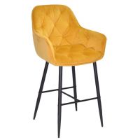 Барний стілець Chic 75 см тканина жовта PH-605