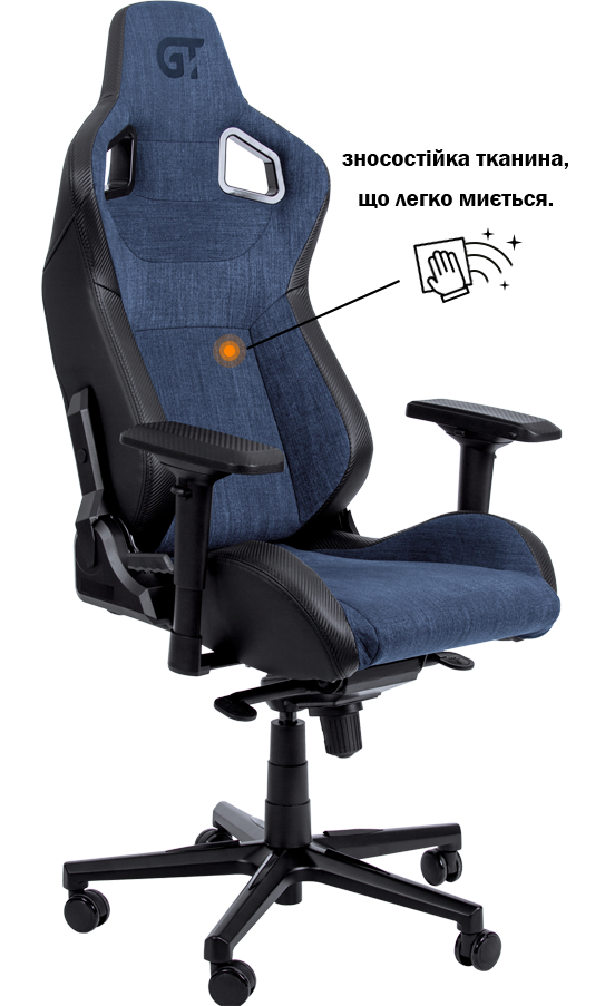 Геймерське крісло X-8005 black зносостійка тканина