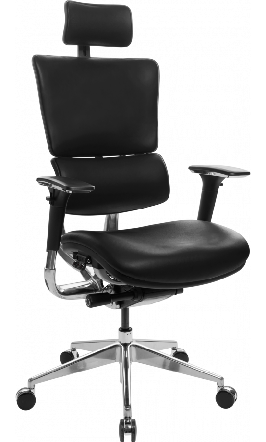 Крісло геймерське X-807 Leather black шкіряне