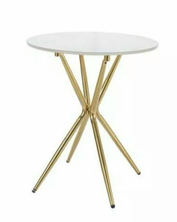 Журнальний стіл Azalia ceramic білий/золото