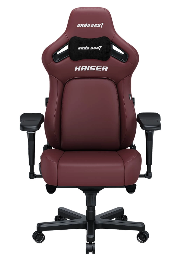 Геймерське крісло Kaiser 4 L бордовий шкіра