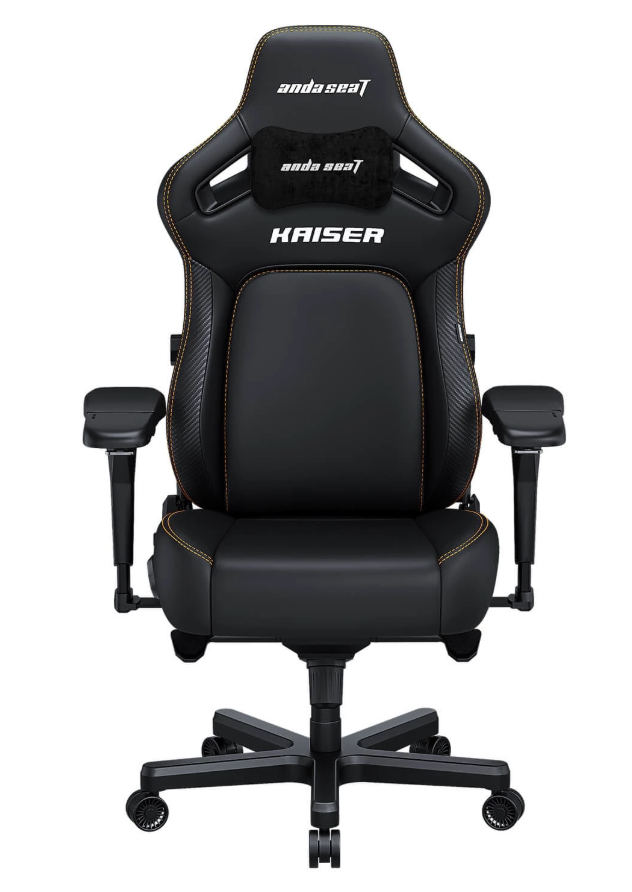 Геймерське крісло Kaiser 4 L чорний шкіра
