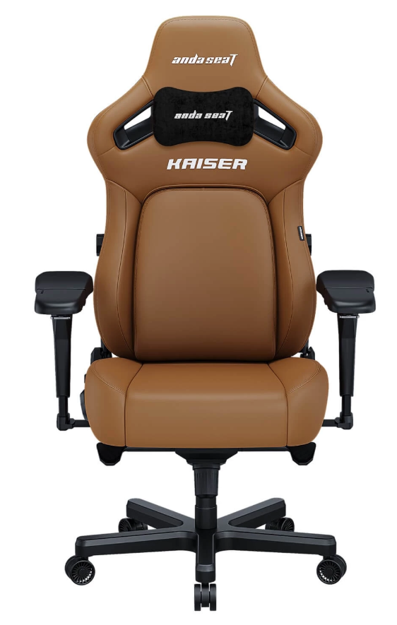 Геймерське крісло Kaiser 4 L коричневий шкіра