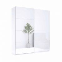 Шафа-купе Family 1.5 білий з дзеркалом